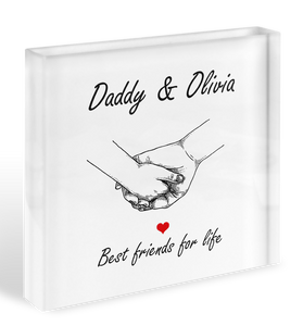 Personalised Best Friends For Life Acrylic Block