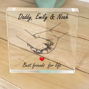 Personalised Best Friends For Life Acrylic Block