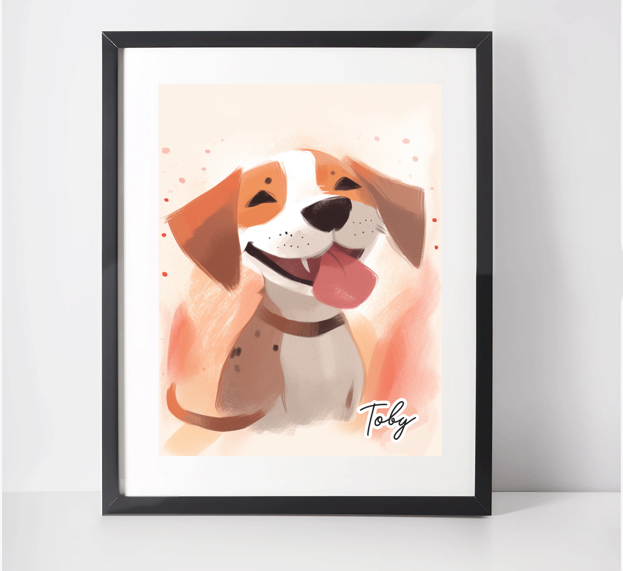 Personalised Beagle Art Print