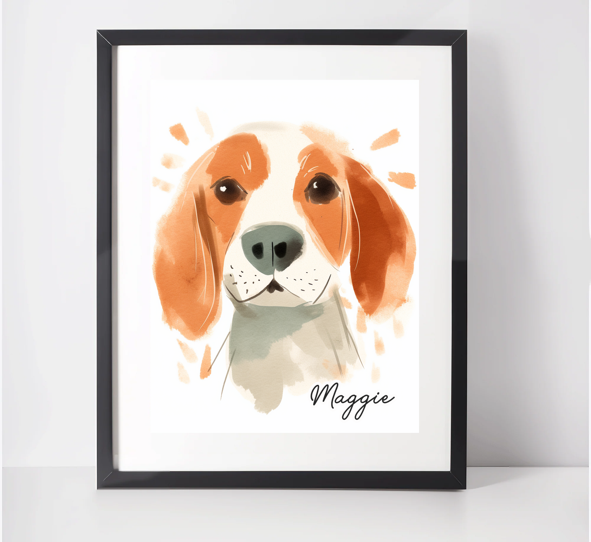 Personalised Beagle Art Print