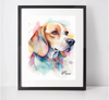 Personalised Beagle Art Print