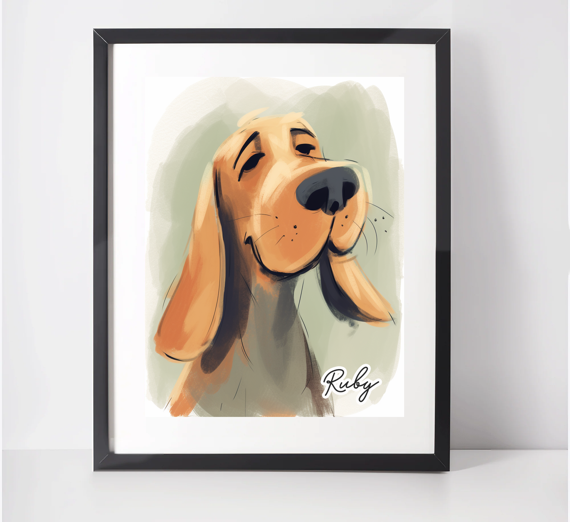 Bloodhound art best sale