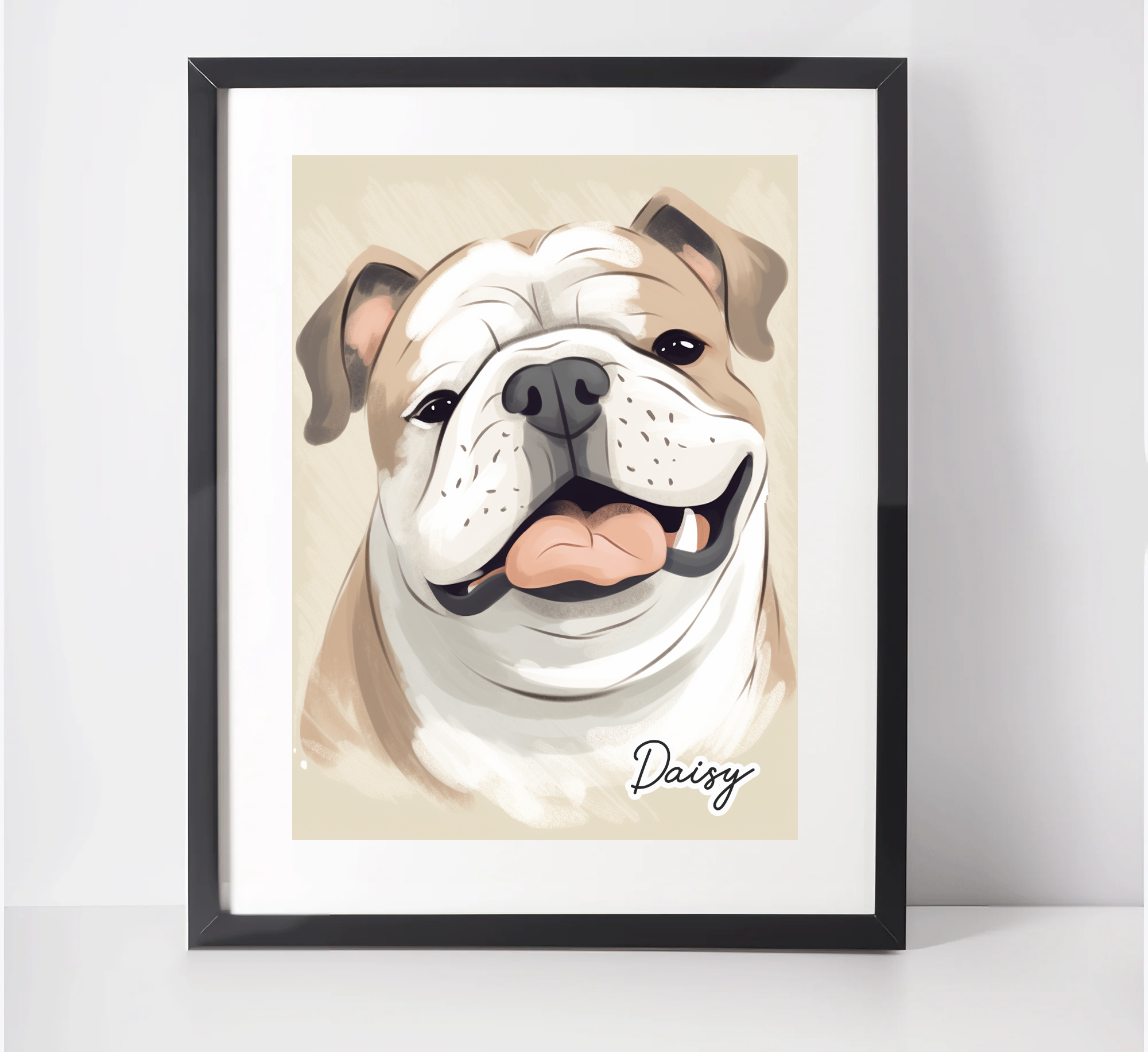 English bulldog deals artwork