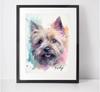 Personalised Cairn Terrier Art Print