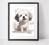 Personalised Cavachon Art Print