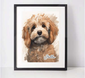 Personalised Cavapoo Art Print