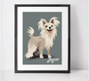 Personalised Chinese Crested Art Print