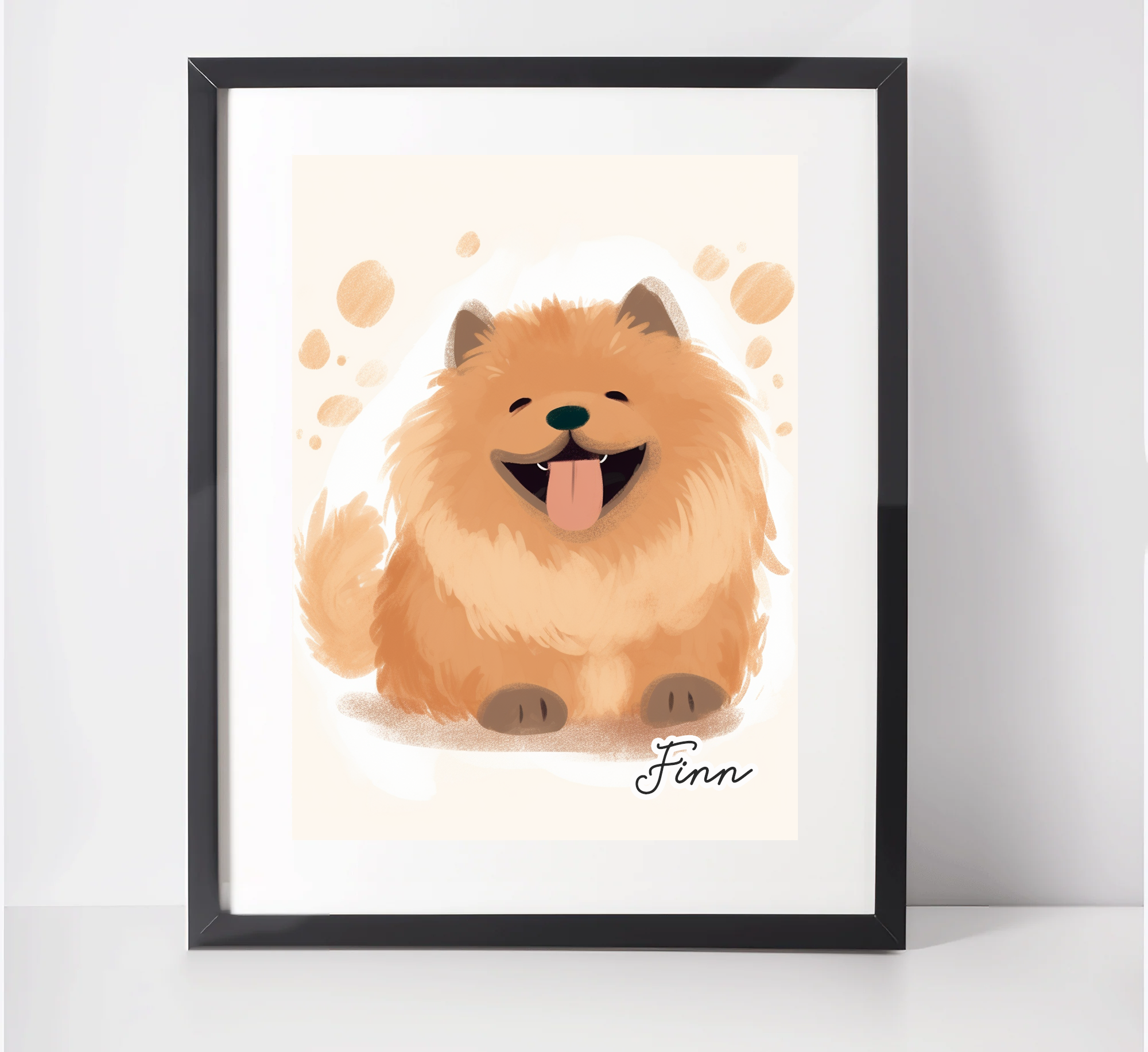 Personalised Chow Chow Art Print