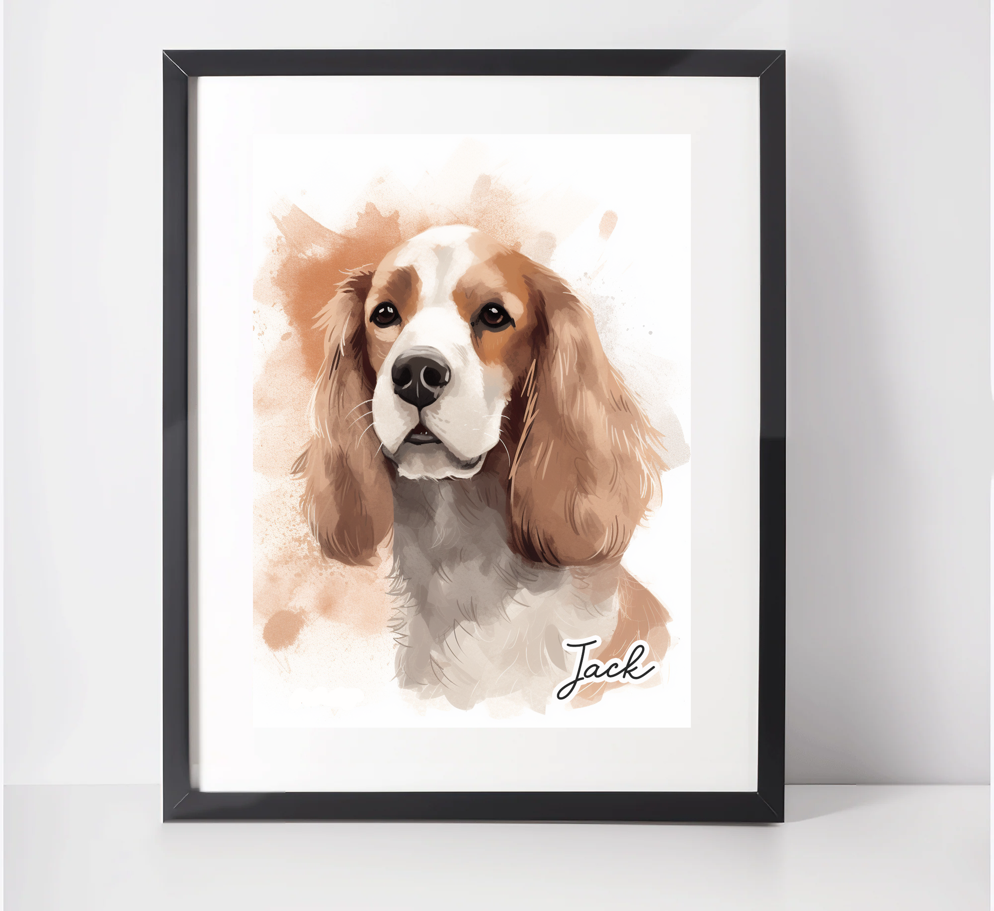 Personalised Cocker Spaniel Art Print