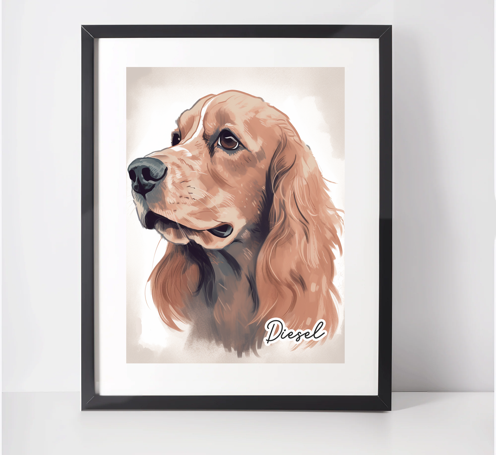 Cocker spaniel hot sale canvas art