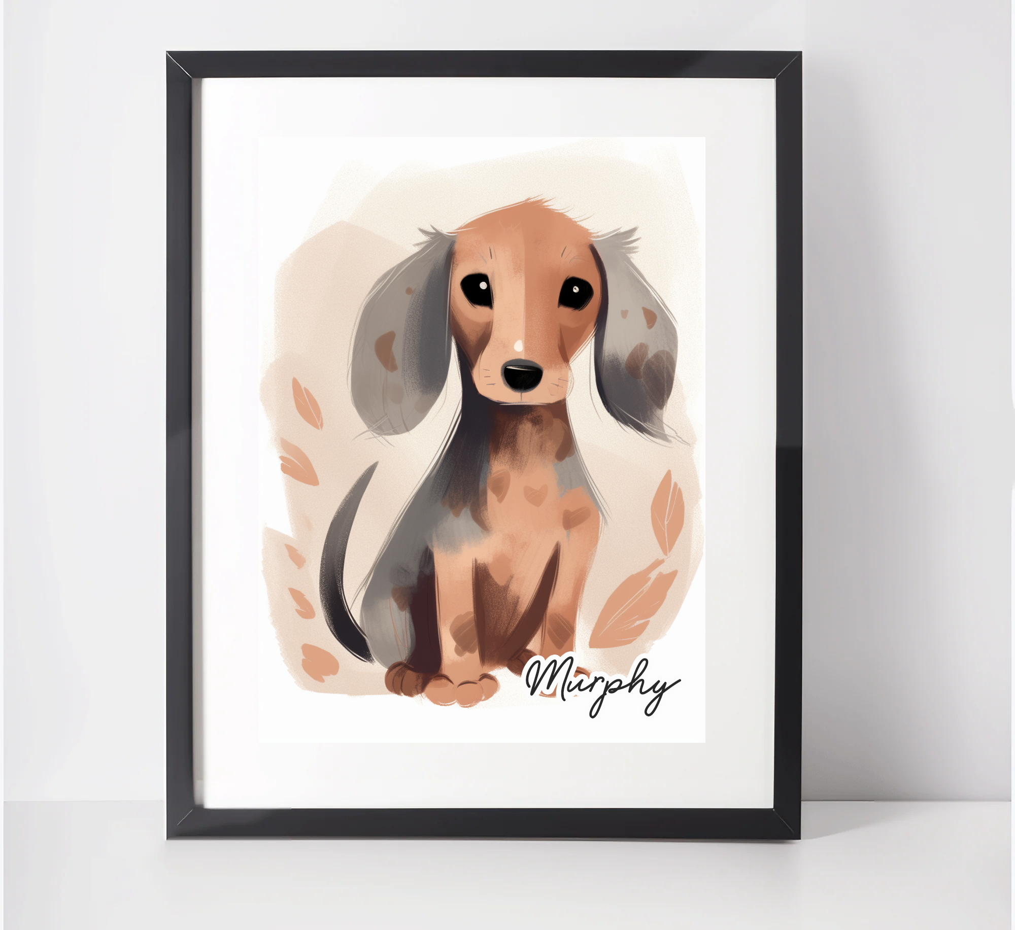 Personalised Dachshund Art Print