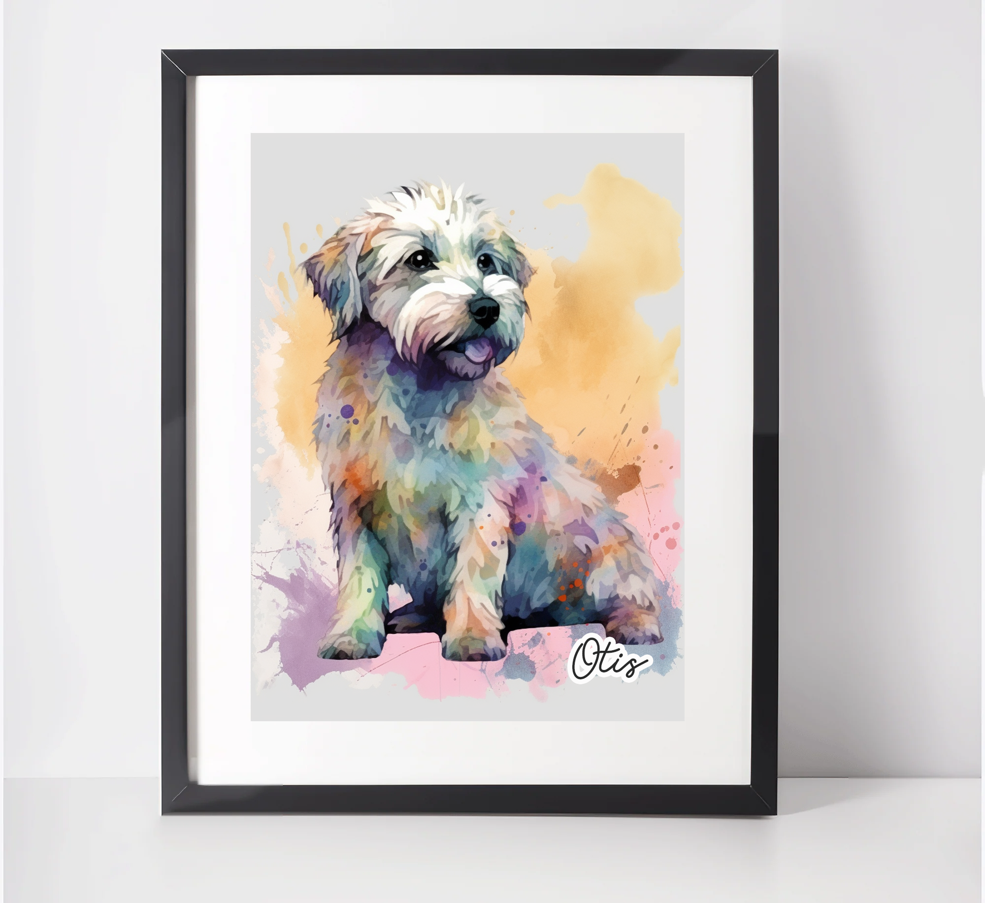 Personalised Dandie Dinmont Terrier Art Print