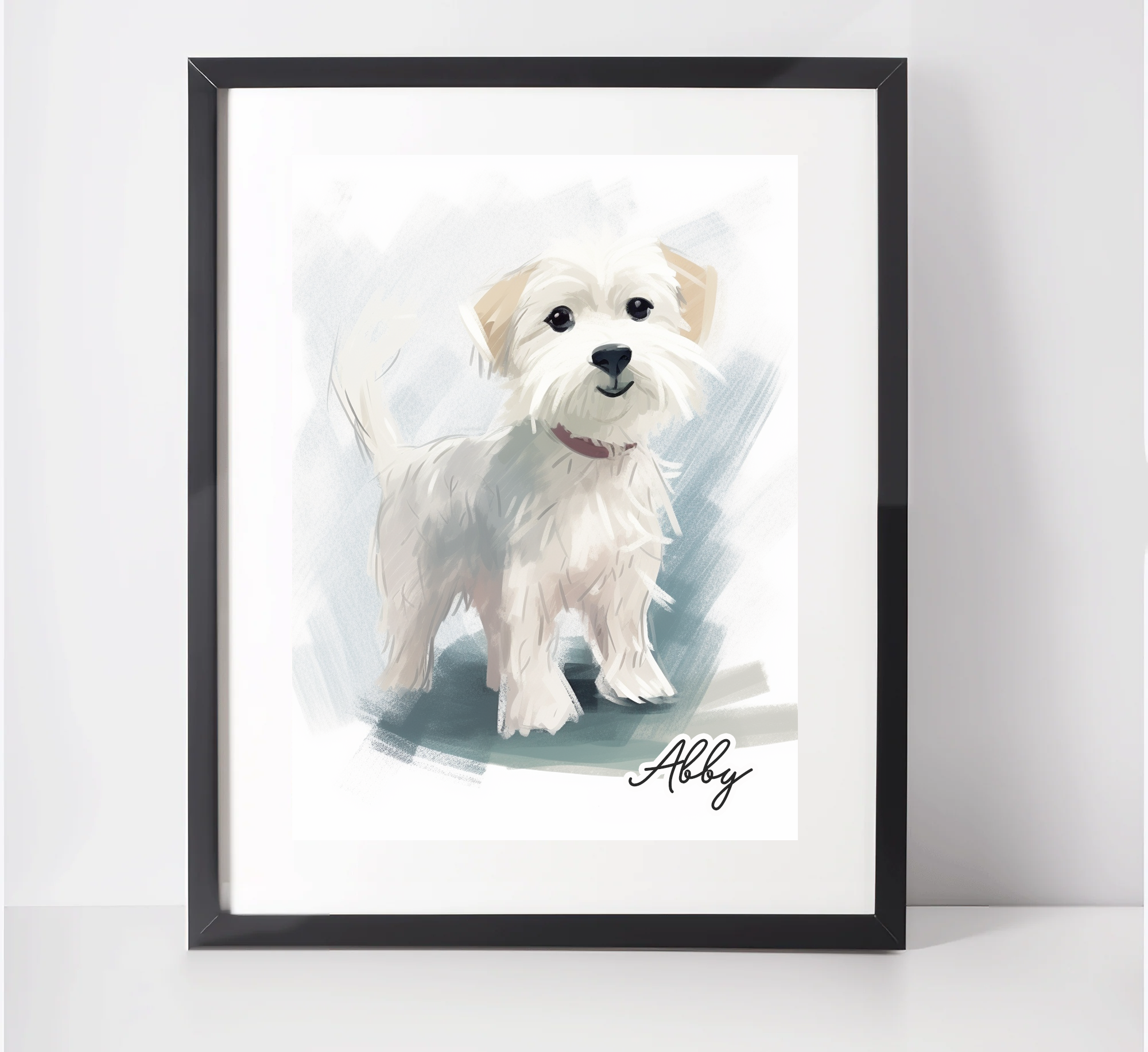 Personalised Dandie Dinmont Terrier Art Print