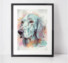 Personalised English Setter Art Print