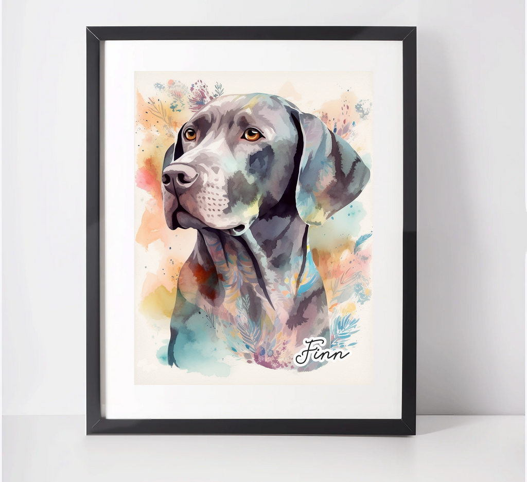 Personalised German Shorthaired Pointer Art Print