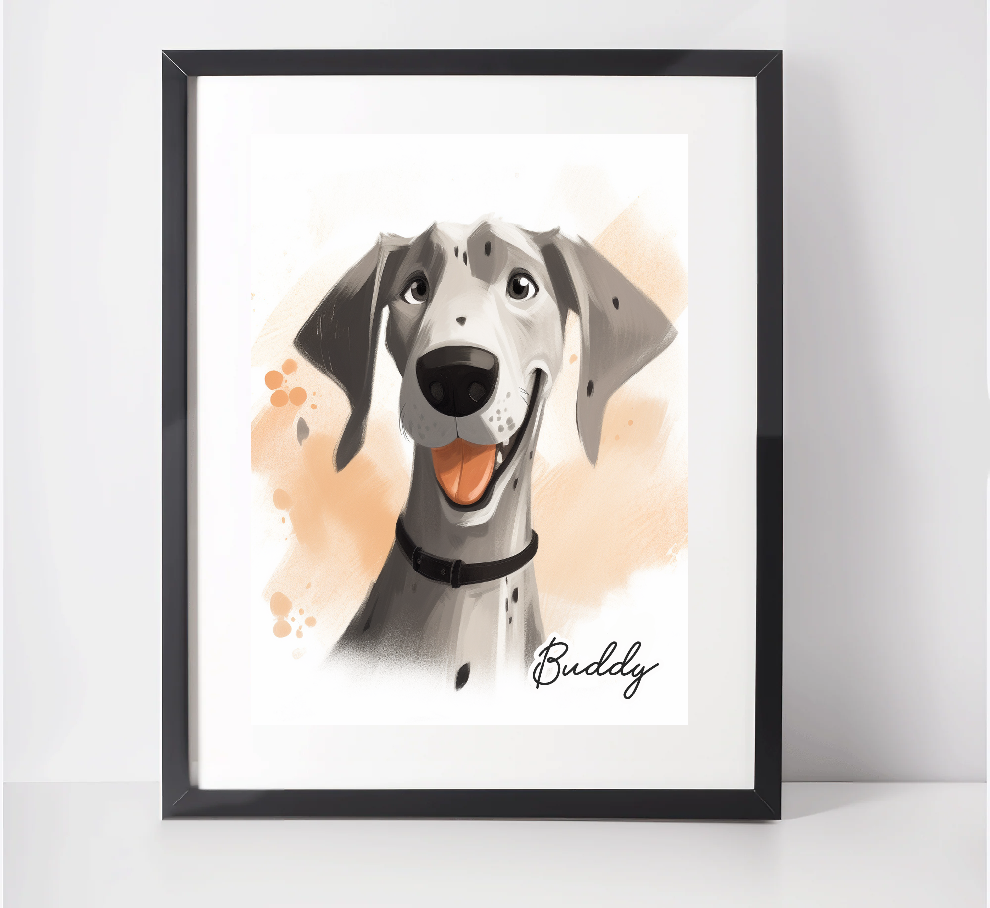 Personalised Great Dane Art Print