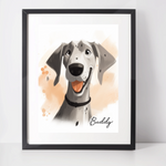 Personalised Great Dane Art Print