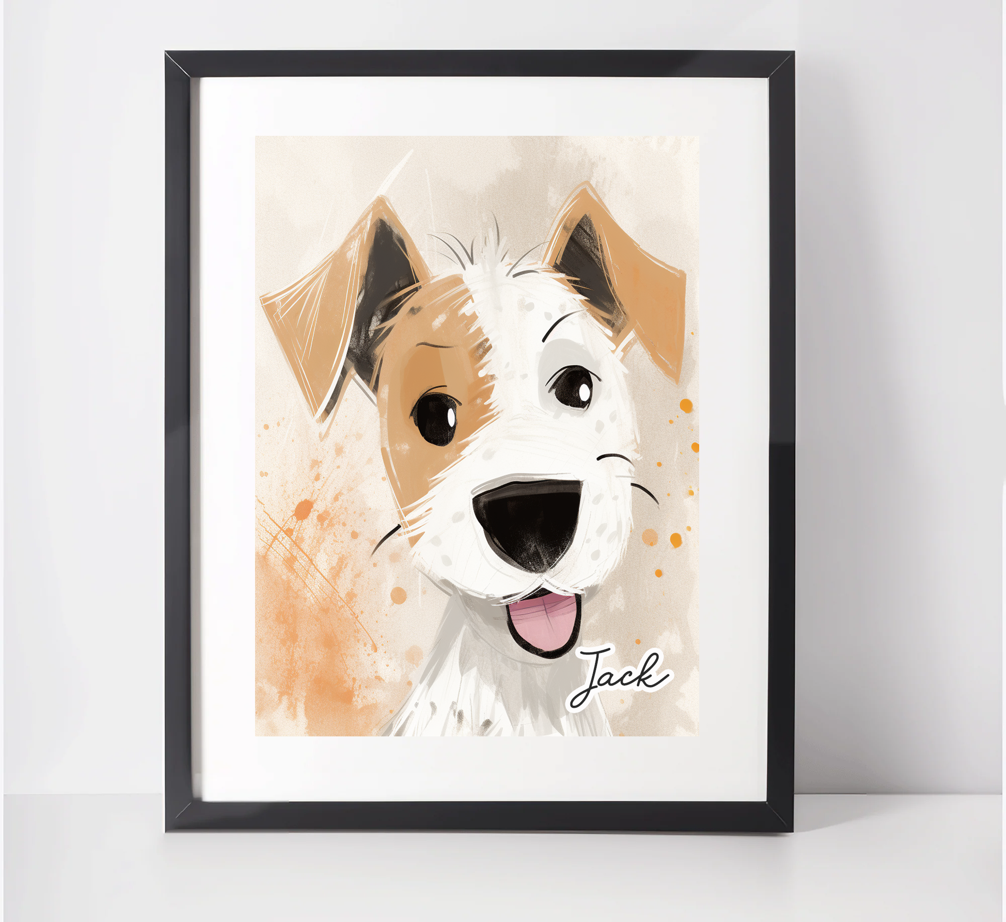 Personalised Jack Russell Art Print