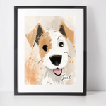 Personalised Jack Russell Art Print
