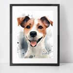 Personalised Jack Russell Art Print