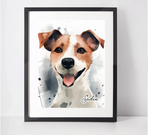 Personalised Jack Russell Art Print