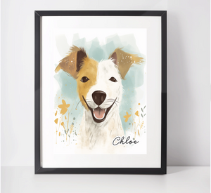 Personalised Jack Russell Art Print