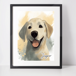 Personalised Labradoodle Art Print