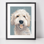 Personalised Labradoodle Art Print