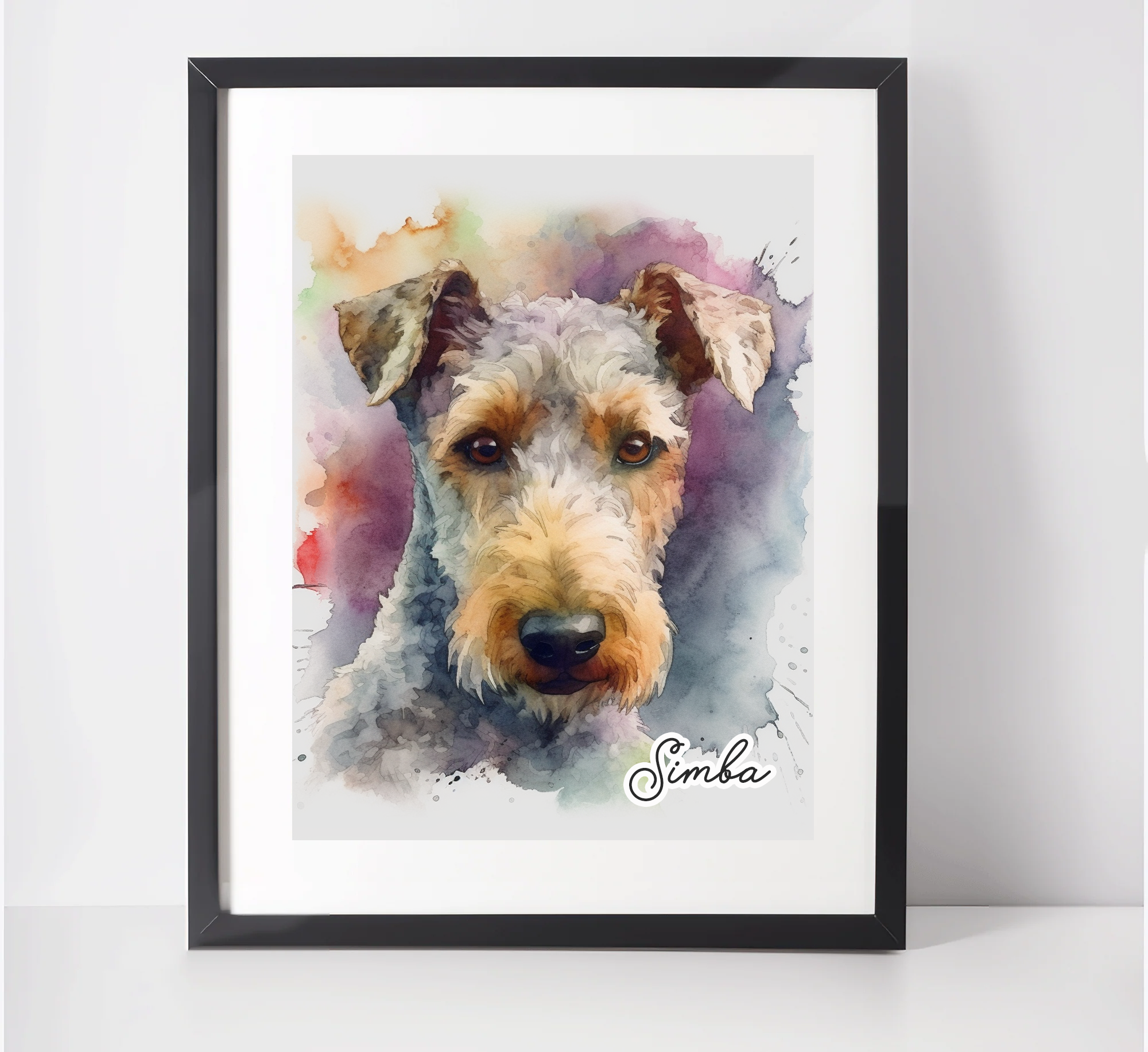 Personalised Lakeland Terrier Art Print