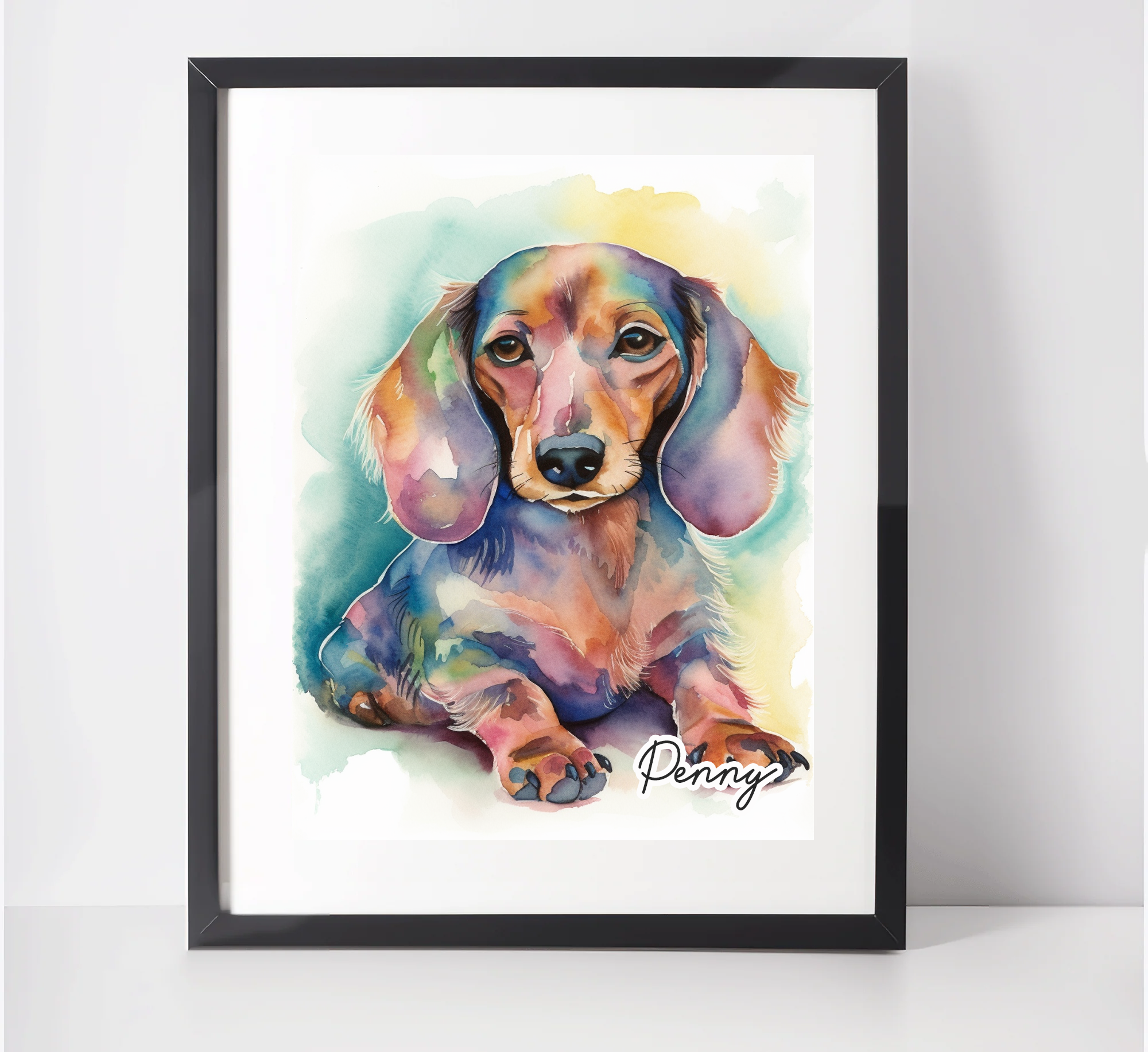 Dachshund art outlet print