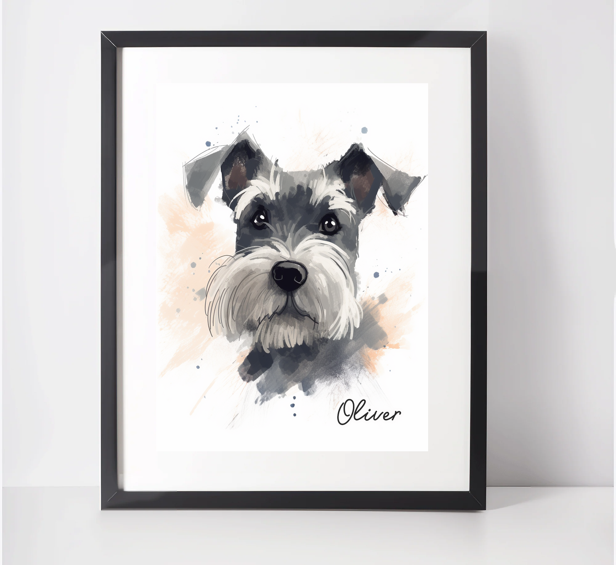 Black and grey miniature 2024 schnauzer