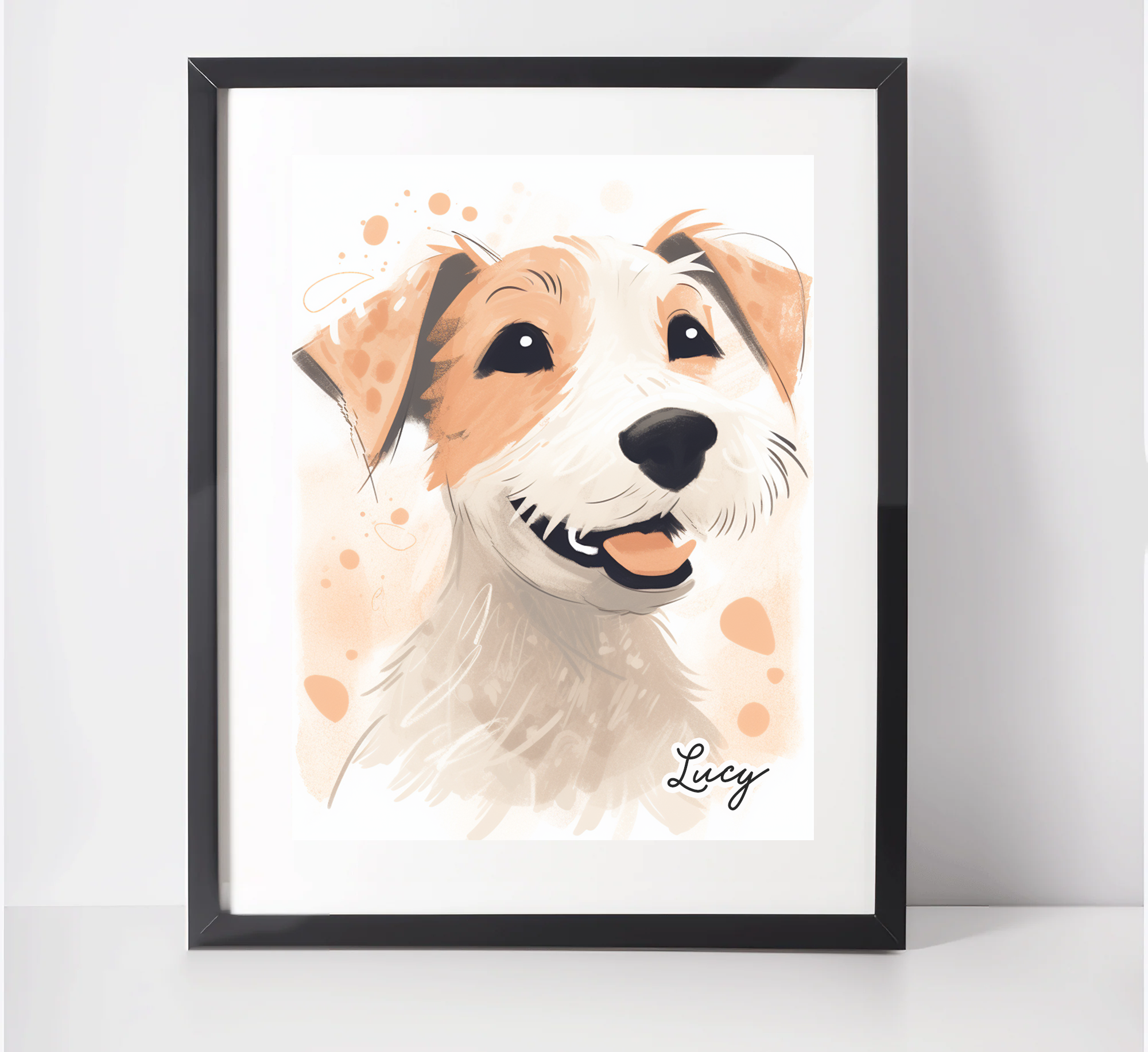 Personalised Parson Russell Terrier Art Print