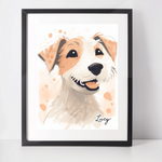 Personalised Parson Russell Terrier Art Print