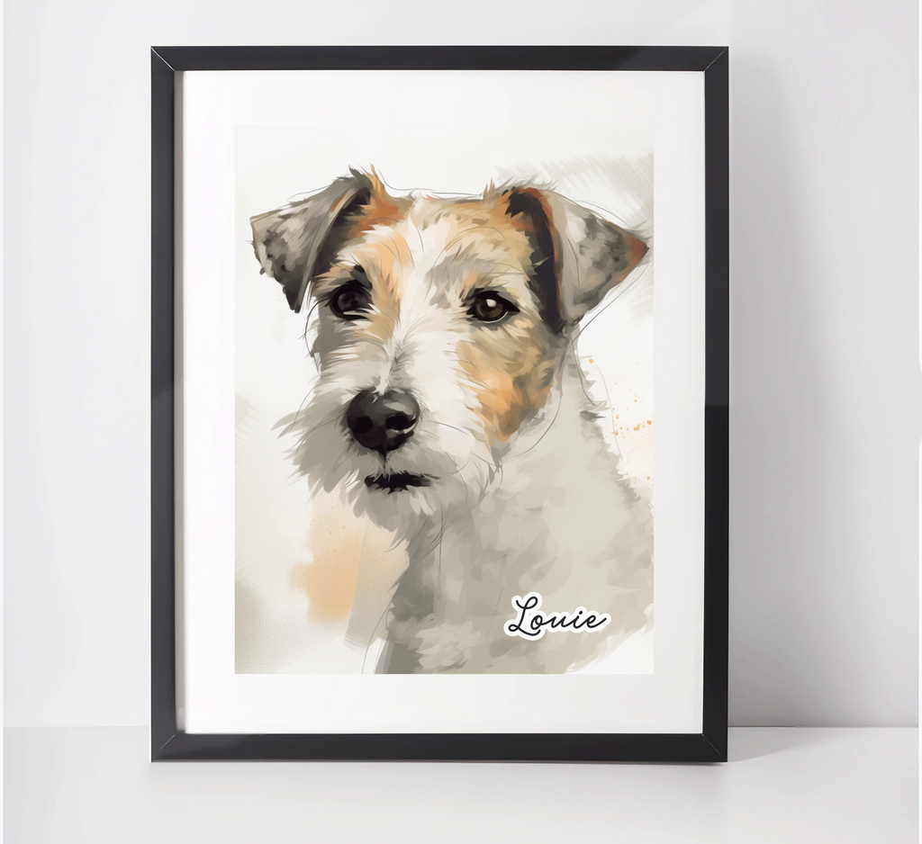 Personalised Parson Russell Terrier Art Print