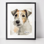 Personalised Parson Russell Terrier Art Print