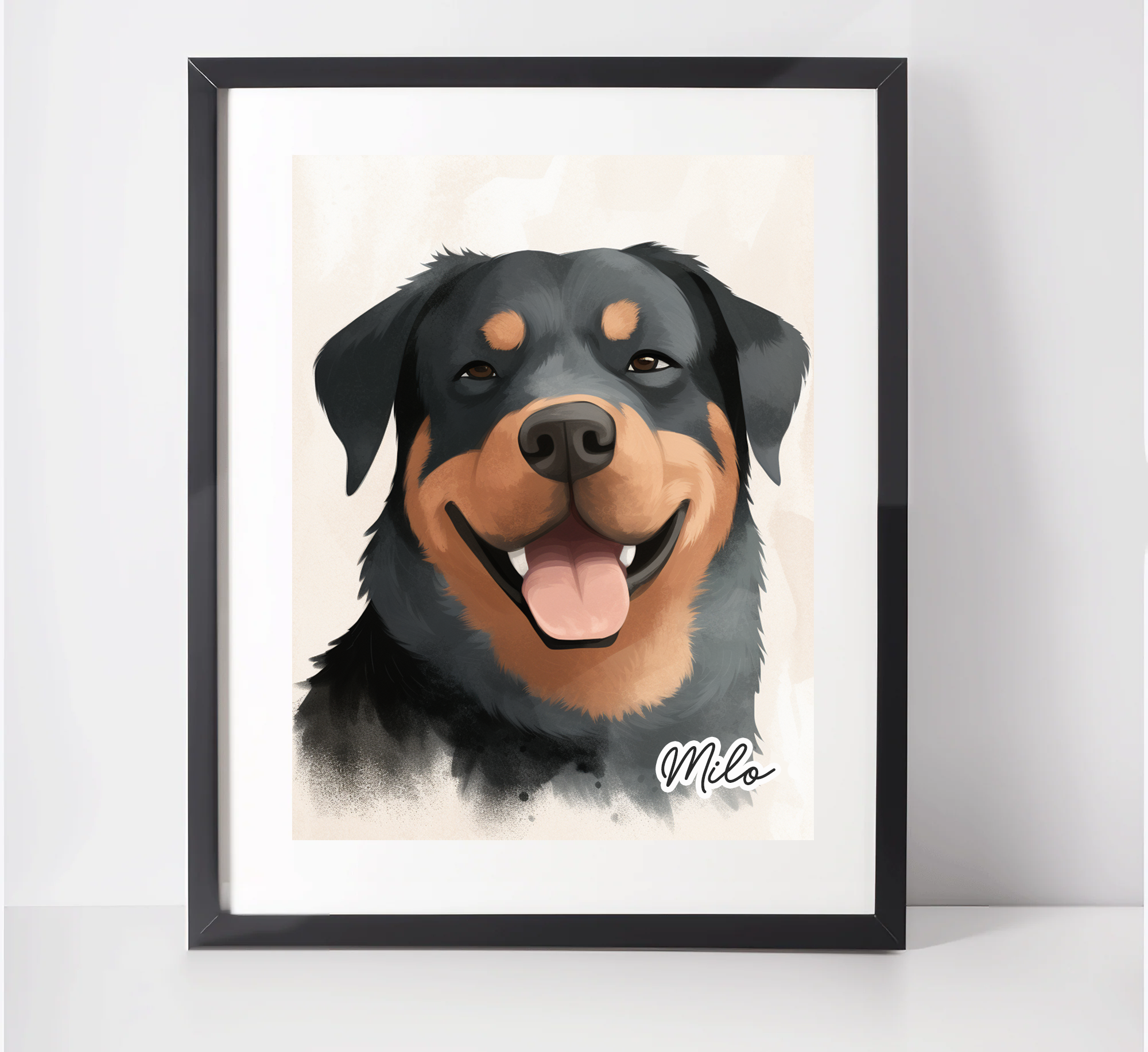 Personalised Rottweiler Art Print