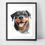 Personalised Rottweiler Art Print