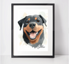 Personalised Rottweiler Art Print