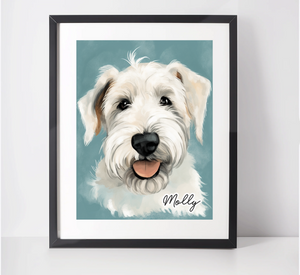 Personalised Sealyham Terrier Art Print