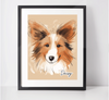 Personalised Shetland Sheepdog Art Print