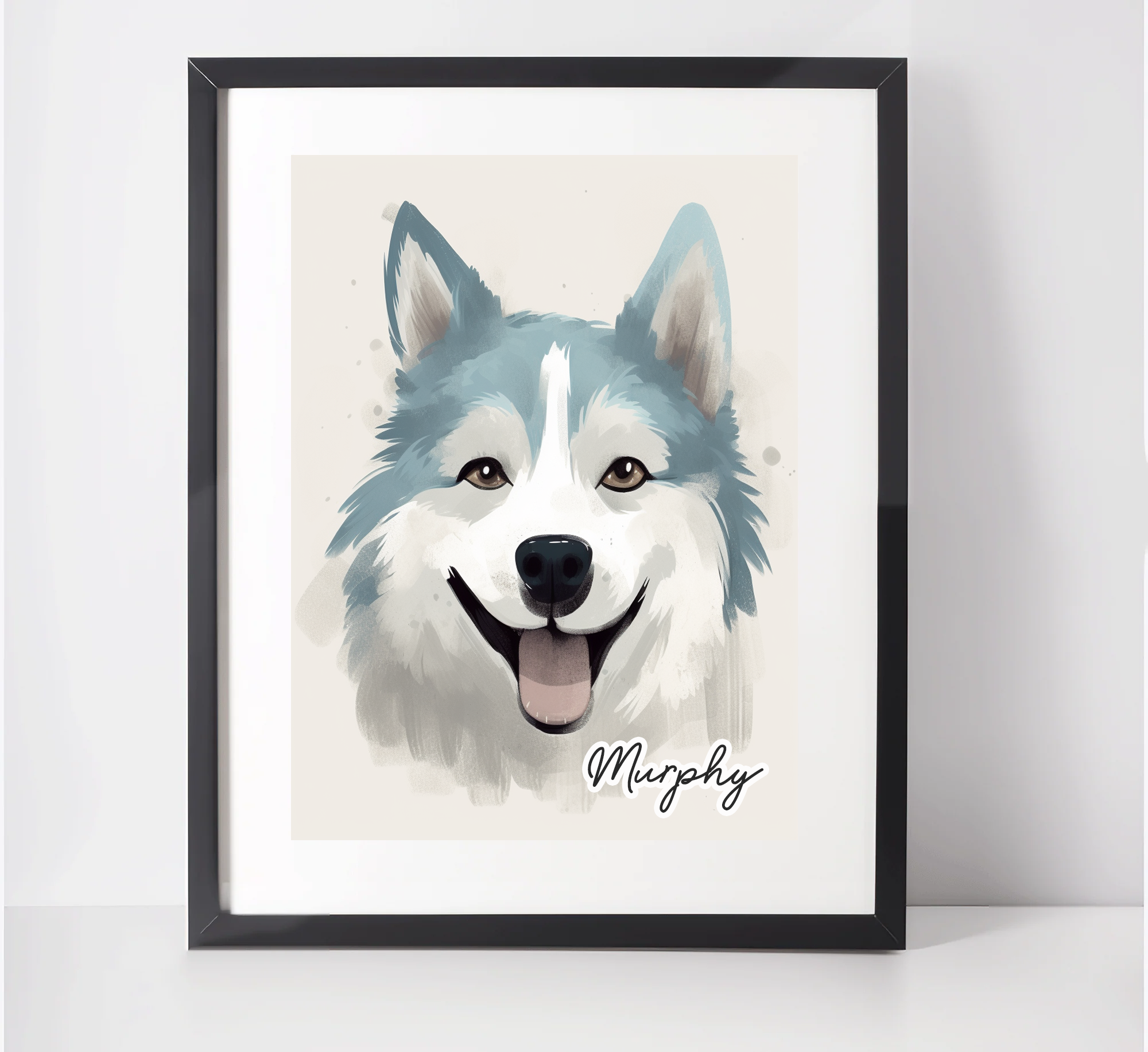 Personalised Siberian Husky Art Print