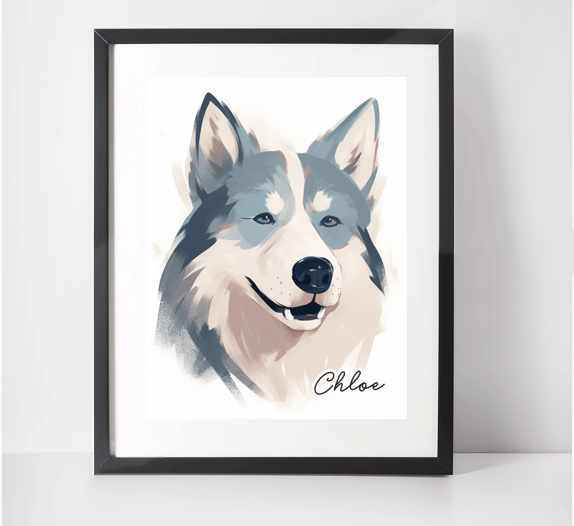 Personalised Siberian Husky Art Print