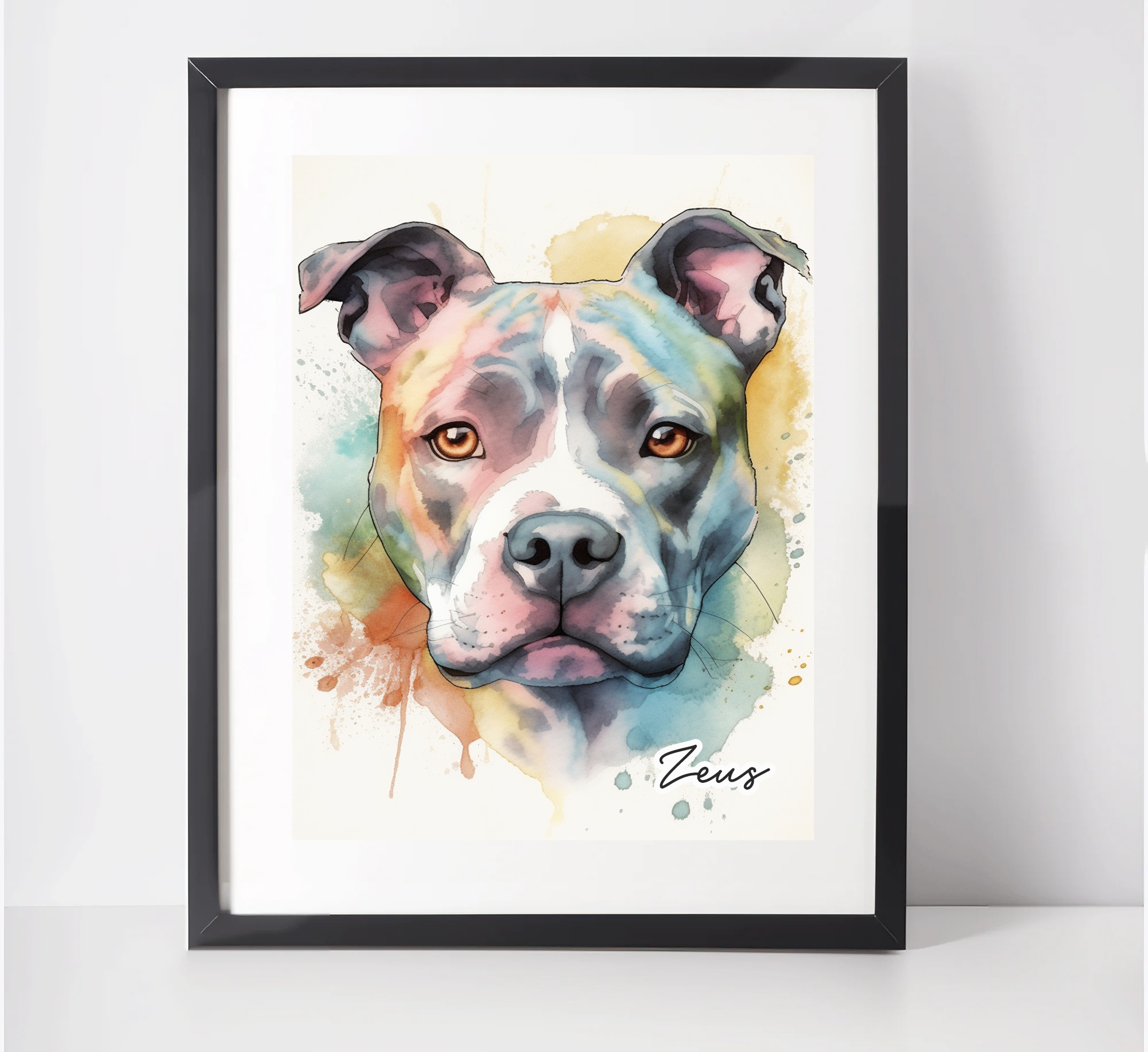 Staffy art best sale