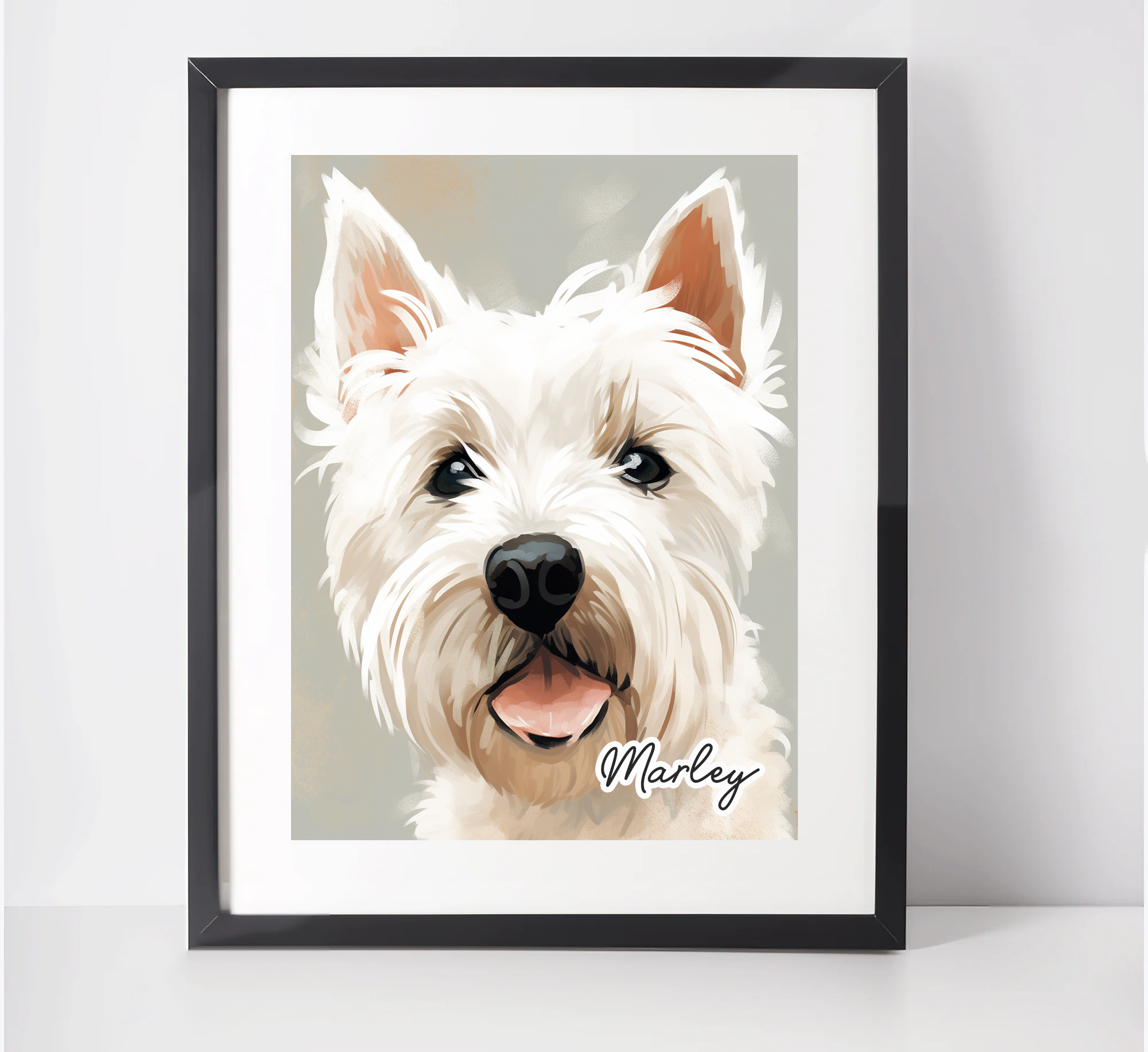 Personalised West Highland White Terrier Art Print