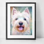 Personalised West Highland White Terrier Art Print