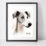 Personalised Whippet Art Print