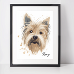 Personalised Yorkshire Terrier Art Print