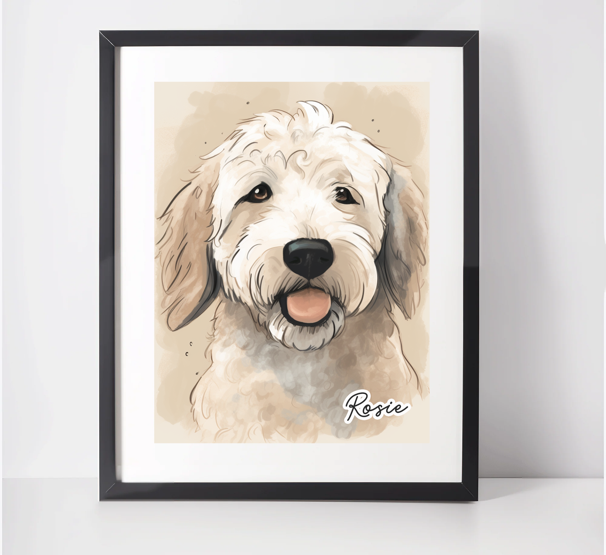 Personalised Labradoodle Art Print