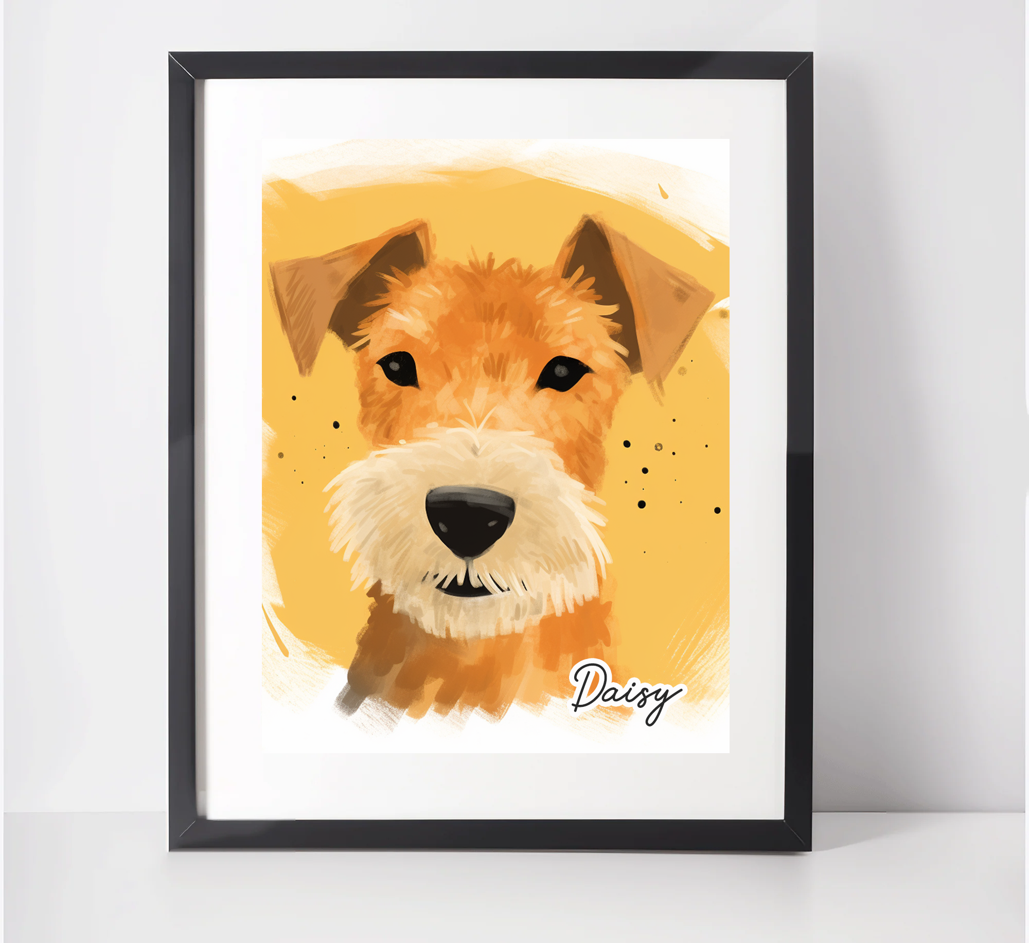 Personalised Lakeland Terrier Art Print Bellisima UK