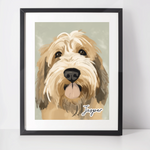 Personalised Otterhound  Art Print